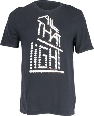 Maison Margiela Printed T-shirt in Black Cotton