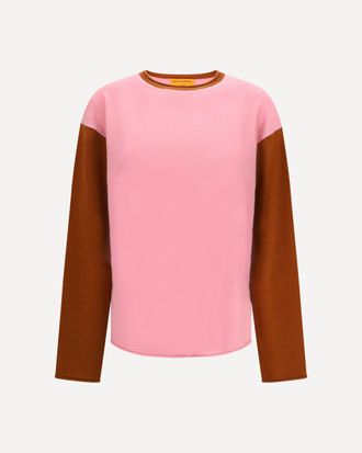 Guest In Residence Baseball Oversized Crew Sweater Female XS