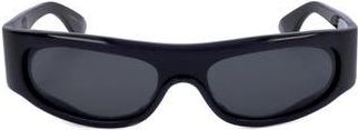 Retro Superfuture 58mm Wrap Square Sunglasses in Black at Nordstrom Rack