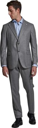 Luigi Bianchi Mantova Stijlvolle Jurk - Heren - Business pakken - Grijs - 2XL - Kostuums