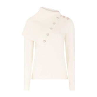 Paco Rabanne Dames, Truien, Wit, Maat: M Zijde
