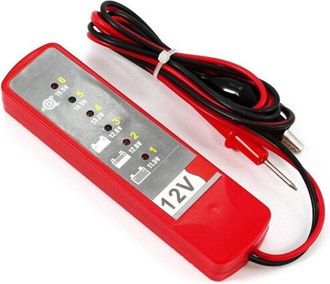 Trade Shop Trade Shop - Tester Digitale 12v 6 Led Verificaci&oacute;n Control Batternator Auto Moto Test