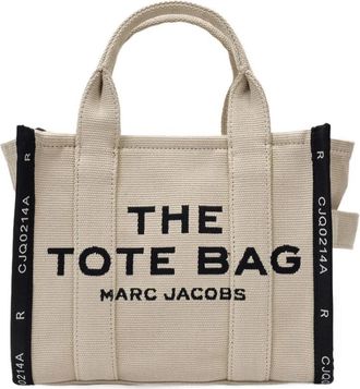 Marc Jacobs The Jacquard Small Tote Bag - Dames - Handtassen - Beige - ONE Size - Katoen - Tassen