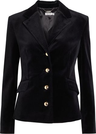 SIMKHAI Trueman Velvet Jacket - Black - 12 (UK16 / XL)