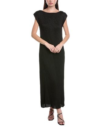 Lafayette 148 New York Embroidered Plisse Dress