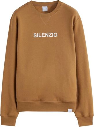 Aspesi Silenzio Sweatshirt - Heren - Sweatshirts - Bruin - M - Katoen - Hoodies & sweatvesten