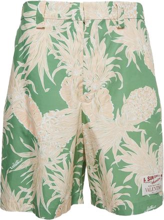 Valentino Garavani Shorts con stampa ananas - Toni neutri