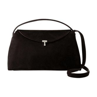 Toteme Womens T Lock Crossbody Bag Brown Calfskin