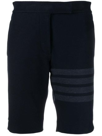 Thom Browne Shorts con dettaglio a 4 righe - Blu
