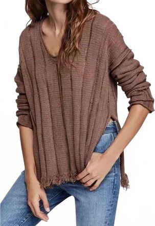 Free People Ocean Drive Pullover In Brown