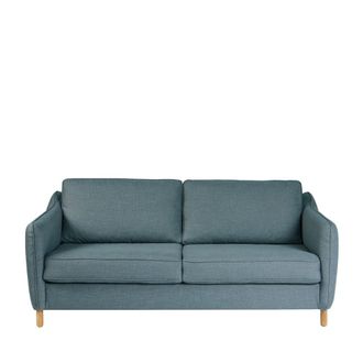 DRAWER Sof&aacute; cama express de 3 plazas en tejido - Aceite azul