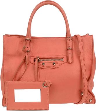 Balenciaga Papier leather handbag - Roze