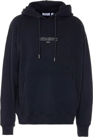 Off-white Black Relaxed Printed Hoodie