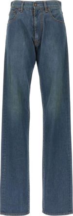 Maison Margiela Navy Blue Straight Leg Jeans