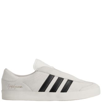 Yohji Yamamoto White/Black Gazelle Suede Low-Top Sneakers