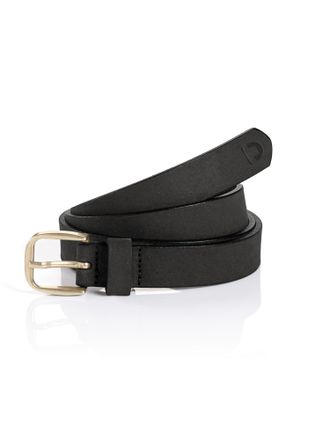 Tom Tailor Synthetikg&uuml;rtel TOM TAILOR TTDMEGAN, Damen, Gr. 100, schwarz, Rindsleder, G&uuml;rtel Synthetikg&uuml;rtel, schmal & vielseitig kombinierbar (2 cm Breite)