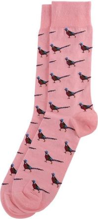 Barbour Mavin Dog Cotton Blend Crew Socks in Mineral Pink at Nordstrom, Size Large