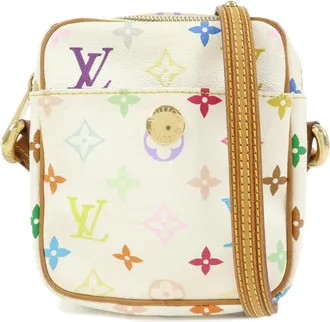 Louis Vuitton Rift Monogram Multicolor White Canvas Handbag (Pre-Owned)