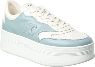 Celine Celine Triomphe Block Leather Platform Sneaker