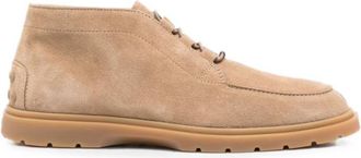 Tod's Beige Suede Desert Boots