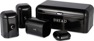 Salter Juego De Encimera Salter Bw14045b Boston De 4 Piezas, Negro