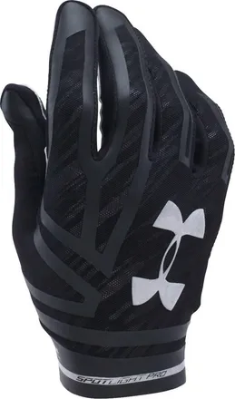 Under Armour Mens Spotlight Pro Football Gloves - Plus In Black