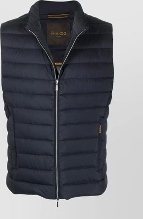 Moorer high neck sleeveless padded mens coat