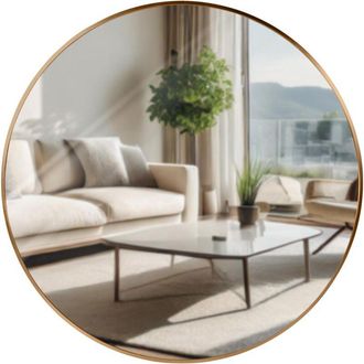 Clp Espejo De Pared Elsie Dorado Mate Xl