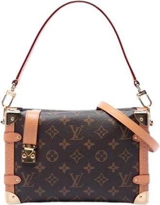 Louis Vuitton Pre-owned Side Trunk MM - Dames - Vintage Schoudertas - Bruin - ONE Size - Leer - Vintage