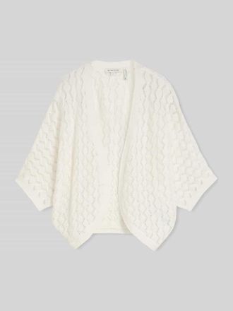 Tom Tailor Oversized Bolero aus Baumwoll-Mix in Weiss, Gr&ouml;&szlig;e XXXL