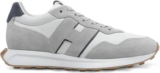 Hogan H601 Logo-patch Leather Sneakers