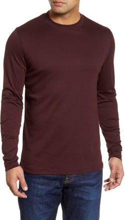 Robert Barakett Georgia Long Sleeve T-Shirt in Deep Borde at Nordstrom, Size Medium