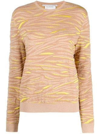 Stella McCartney Trui met dierpatroon - Beige