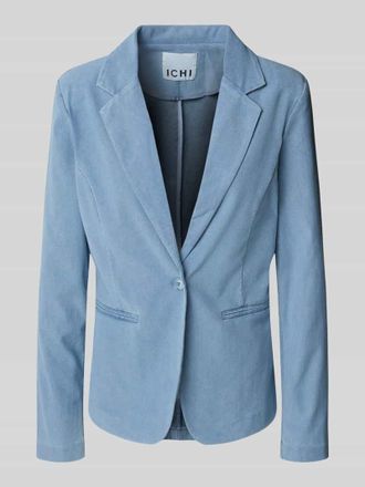 Ichi Blazer mit Reverskragen und Paspeltaschen Modell KATE in Jeansblau, Gr&ouml;&szlig;e XXL
