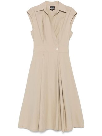 ワンピース A.P.C. Woman Dress Brown VIALVF35040 CAA A.P.C. Women's Dresses | Timeless Elegance | Ready-to-Wear
