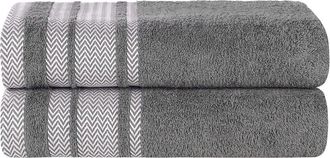 Superior Hays Cotton Solid Absorbent Medium Weight Bath Towels Set