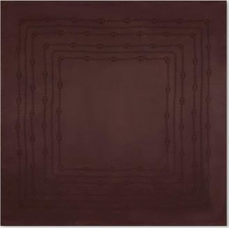 Gucci Interlocking G Chain Silk Carr&eacute;, Brown