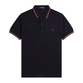 Fred Perry Hombre, Camisetas, Azul, Talla: S