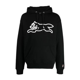 Icecream Hoodies, male, Black, Size: M Graphic Print Hoodie with Rib Trim