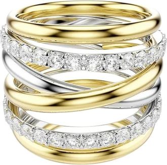 Swarovski Hyperbola Cocktail Ring - Dames - Ringen - Veelkleurig - 60 MM - Accessoires
