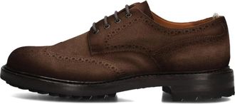 Officine Creative Bruine Su&egrave;de Heren Veterschoenen - Heren - Veterschoenen - Bruin - 44 EU - Su&egrave;de - Schoenen