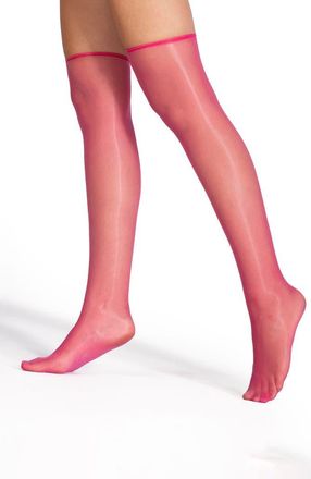 Lechery 2-Pack Lustrous Silky Sheer Knee-High Socks in Pink at Nordstrom