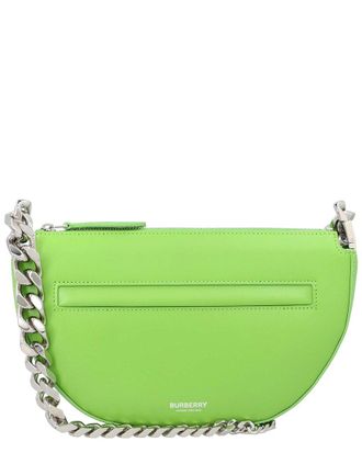 Burberry Green Calfskin Olympia Mini Shoulder Bag, Never Carried (Authentic Pre-Loved)