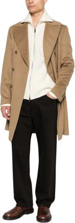 Tagliatore Ardentra Jas - Heren - Mantel - Beige - XL - Wol - Jassen