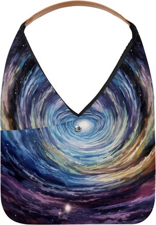 Generic Mysterious Abstract Starry Sky Reusable Lightweight Grocery Bags - Foldable Into Compact Pouch, Washable & Sturdy, Multipurpose for Shopping and Trave