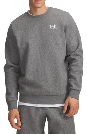 Under Armour UA Icon Fleece Crewneck T-Shirt in 012 Pitch Gray Medium at Nordstrom, Size Xx-Large