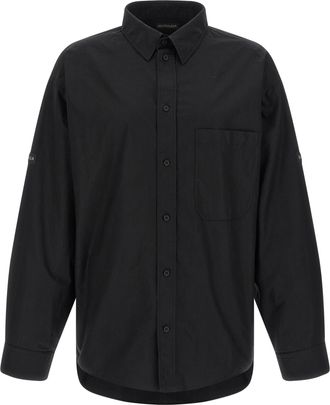 Balenciaga Camisa con parche del logo de Balenciaga