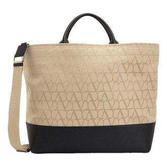 Valentino SS24 Tote Bag Beige Black B0C55HND716