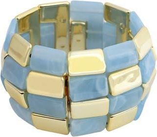 Panacea Square Resin Beaded Stretch Bracelet in Blue at Nordstrom Rack