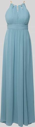 Jake*s Abendkleid aus Chiffon mit Cut Out in Aqua, Gr&ouml;&szlig;e 32